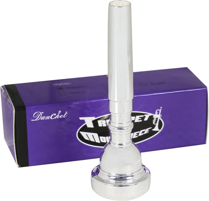 Danchet Silver Plated 3C Trumpet Mouthpiece For Beginners and Professionals-Trumpet Accessories.… - Image 2
